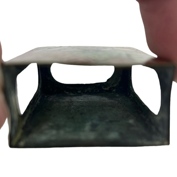 Antique Chinese Cloisonné Enamel Flower Print Match Safe Matchbox Holder Red - Picture 6 of 8